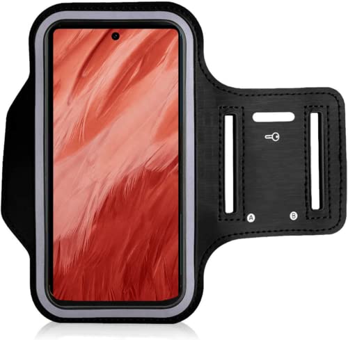MHTECH Running Armband Phone Holder for Google Pixel 6A, Arm Strap Mobile Phone Pouch for Sport Jogging Fitness (Up to 6.7