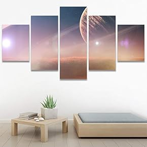 SIGNWIN 5 Panel Canvas Wall Art Modern Art...