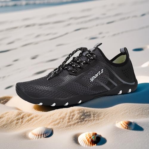 Image of WateLves Water Shoes Mens Womens Barefoot Beach Swim Shoes Quick-Dry Aqua Socks Pool Shoes for Surf Yoga Water Aerobics