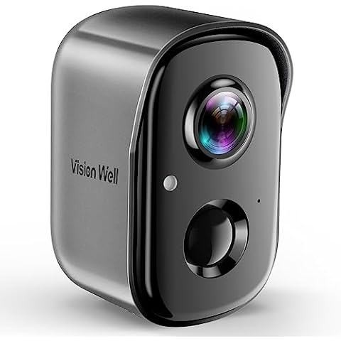 Wireless Outdoor Security Cameras, WiFi 1080P Battery Powered, Spotlight Siren Alarm Indoor Camera, AI Motion Detection, Color Night Vision, Waterproof, Cloud/SD Storage Cover