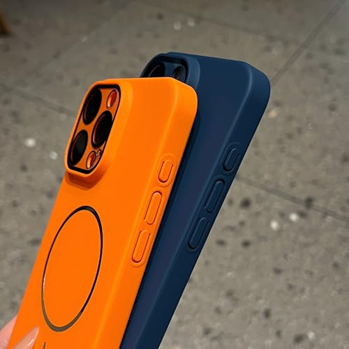 Étui magnétique iPhone 15 Plus bleu Caseative protection objectif compatible MagSafe - 5