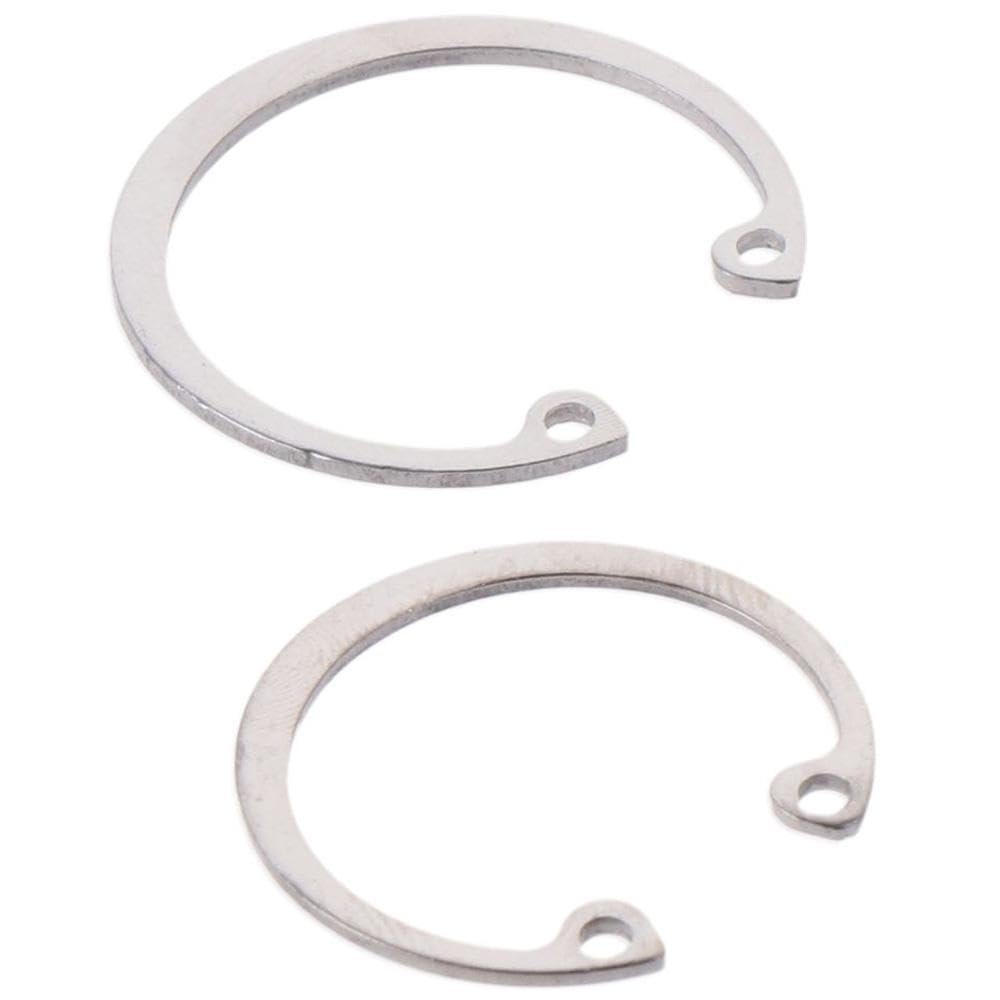 HOBBYIN 200Pcs 304 Stainless Steel Internal Circlips Snap Retaining Ring Circlip Snap Retaining Clip Ring Assortment Set 15Sizes