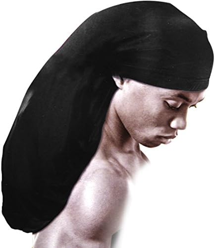 Black Spandex Dreadlock Skull Cap 