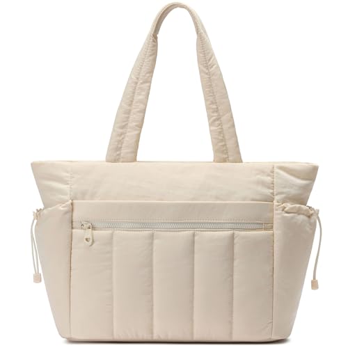 Bolso Tote para mujer, ligero y acolchonado con compartimentos miniatura 1
