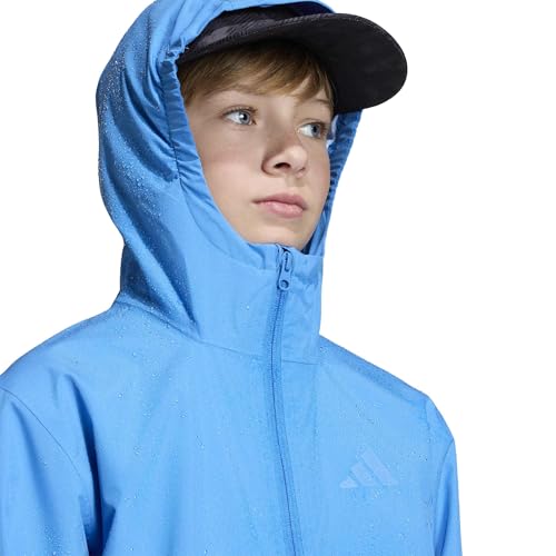 adidas Unisex Kids Terrex Kids Multi 2 Layer CLIMAPROOF Rain Jacket, ray blue/glow blue, 15-16 Years