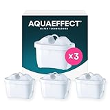 AQUAEFFECT MAX+ Cartuchos de Filtro de Agua (3) - Compatible con las Jarras...
