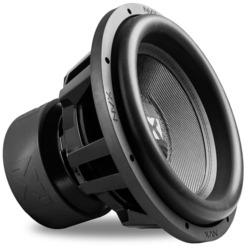 NVX XCW152 15" X-Series SPL Subwoofer – 4000W Peak (2000W RMS) Dual 2-Ohm Car Audio Subwoofer with 3" Voice Coil, Triple-Stacked Magnet, Die-Cast Aluminum Basket