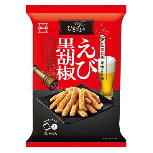 岩塚製菓 THE ひとつまみ えび黒胡椒 80g×3袋
