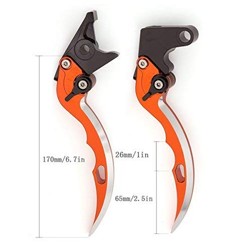 FXCNC Racing Freno Ajustable Embrague Palancas para VTR1000F/FIRESTORM 98-05,VFR800/F 02-18,VFR750 91-97,CBF1000 06-09,VF750S SABRE 82-86