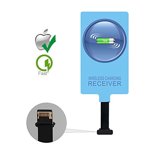 IVY QI Wireless Charging Receiver Adapter with Fast&Smart Microchip Technology for iPhone 5
