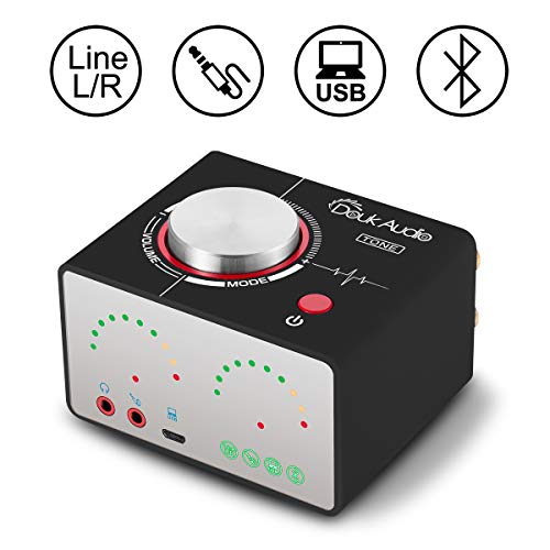 Nobsound Tone 100W （50Wx2） 多機能 Bluetooth 5.0 Hi-Fi オーディオ パワーアンプ ワイヤレス ヘッドフォンアンプ サウンドカード USB AUX RCA ホームステレオスピーカーシステム (新ブラック)