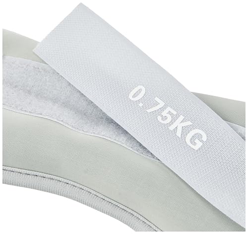 Image of Btag Soft Neoprene Ankle & Wrist Weights (0.750 kg x 2 Pcs) | Adjustable Strap | Unisex Leg & Arm Weight Cuffs for Gym, Workout & Training (Grey)