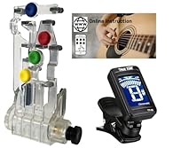 Made in the USA. Comes with a left-handed ChordBuddy unit, True Tune chromatic tuner and QR codes for online instructions and the iTunes app (not available for Android). The iTunes app includes a lesson plan and a songbook. Online instructions do not...