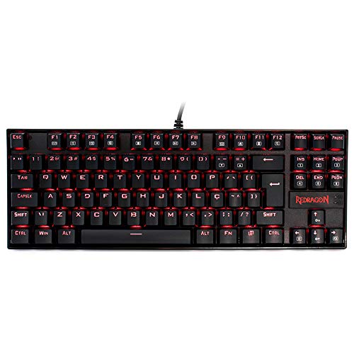 Teclado Mecânico Redragon Kumara RGB Preto Switch Preto K552RGB-1