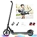 HB Monopattino Elettrico per bambini, 7", potente 200 W, velocità massima 6 km / h, distanza 8 km, batteria 25.2 V2.0 AH, peso 5 kg, freno a pedale, scooter pieghevole, migliori regali economici, nero