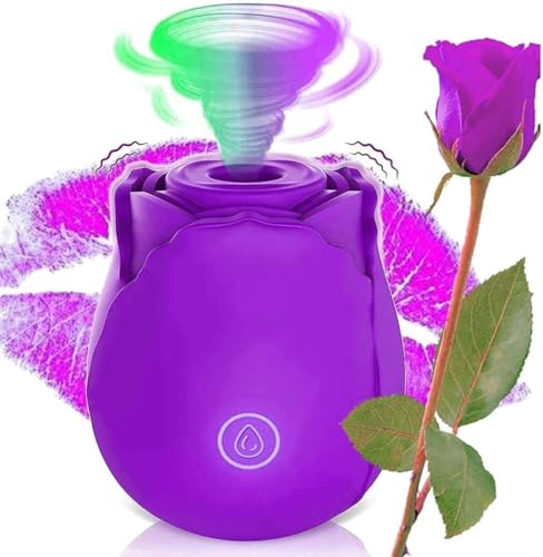 Roses Toy 2025 New Enhanced Clitioral Sucker Powerful Womens Viboators Rose Viboatorr Waterproof Flower Vibration The Rose Adult Toy for Women 10 Speeds Couple Games Adult tygvq (purple1)