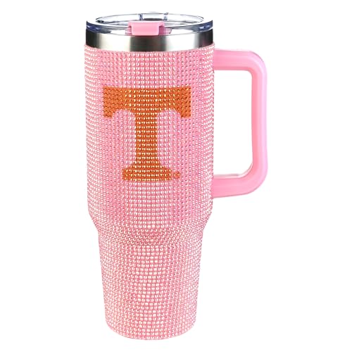 Image of The Memory Company Officially Licensed 40oz Pink Bling Game Day Tumbler, University of Tennessee