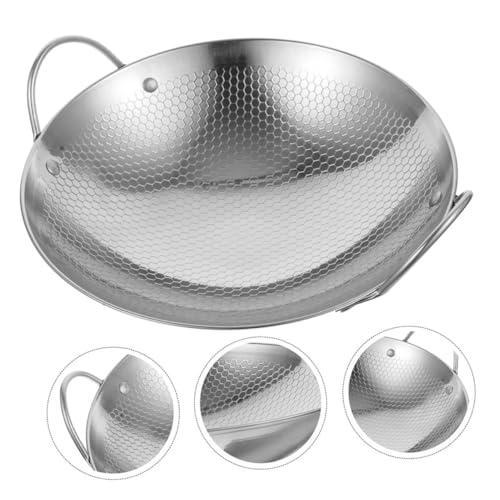 Wok de acero inoxidable Hemobllo con doble asa miniatura 5