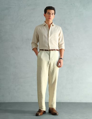 Image of Arrow Solid Slim Fit Formal Shirts for Men - Full Sleeve Shirt for Man