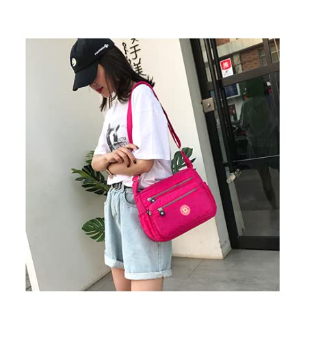 Image of Single shoulder Messenger Crossbody Bag Nylon Purse Satchel Travel Women Lady Fashion Top Handle