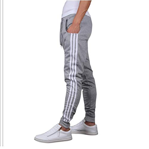 Buy Joggers Park Men's Slim Fit Trackpants (TR01(Grey)L_Grey_Large) at Amazon.in