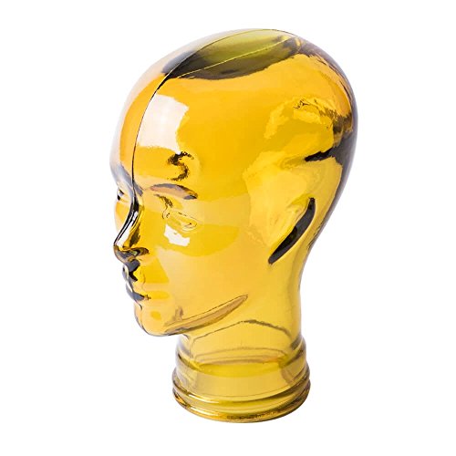 AMP3 Luxury Glass Head Headphones Stand Colour YELLOW
