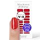 Original Miss Sophie UV Gel Nagelfolien Lipstick Red UV I 20 UV Gel Nagellack-Streifen einfarbig I Für Finger- & Fußnägel