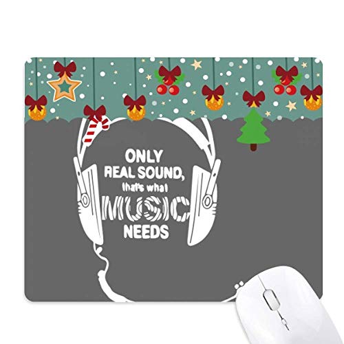 Alfombrilla de ratón temática de música y auriculares para decoración de mesas de oficina