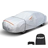 SUPAREE Autoabdeckung Vollgarage Limousine, Autogarage Wasserdicht Atmungsaktiv Vollgarage Auto Abdeckplane Staubdicht Wasserdicht mit Reißverschluss für Winter & Sommer(500x150x130cm)