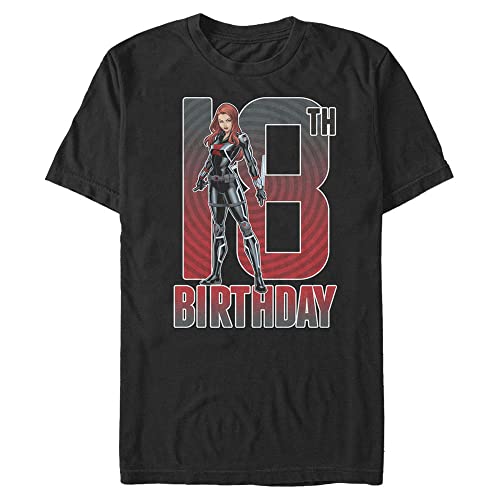 T-shirt Marvel Black Widow noir grande taille 4XL pour homme