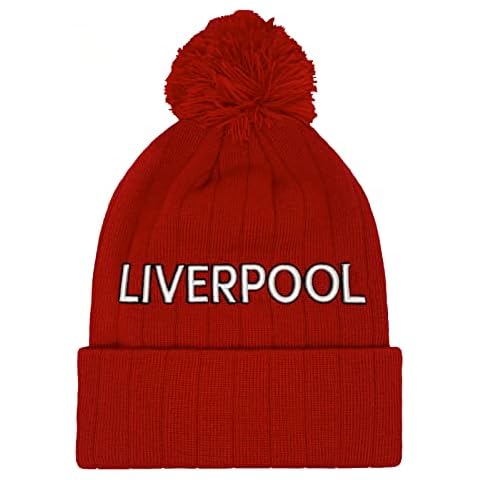 fan originals Liverpool Hat Retro Bobble 3D Embroidered Text Cover