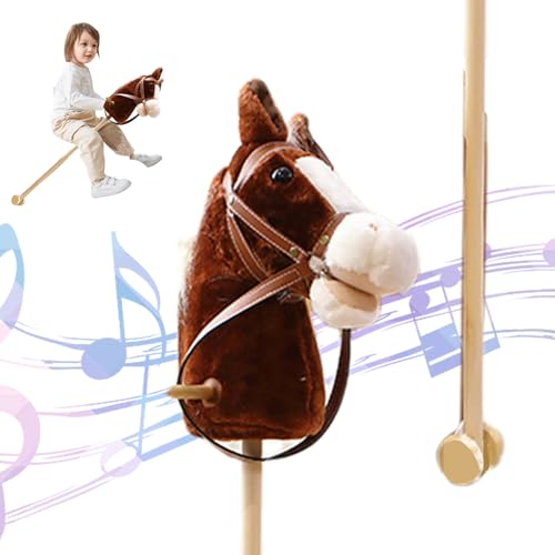 Hobby Horse Peluche Halloween Jorzer 38 Pouces à Sons Réalistes et Roues
