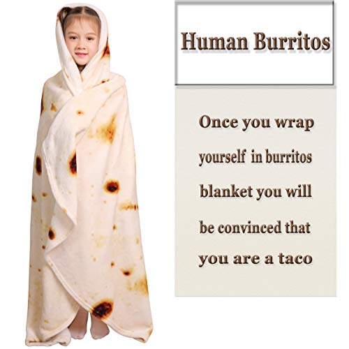 mermaker Burritos Funny Blanket Double Sided