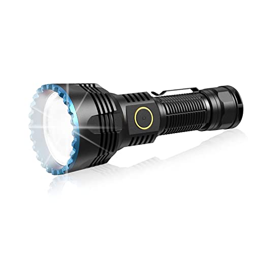 Ultrafire X3 Pro 4000 Lumens Tactical Flashlight Rechargeable Led Flashlight, 700 Meters Super Bright Floodlight, 40W High Power Handheld Flash Light, 7 Modes, Usb-C, Ip68 Waterproof #TOP23