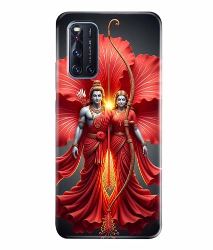 Image of Lord Ram with Sita MATA Printed Hard Back Case Cover & Compatible for Vivo V19 (Multicolor) - D1806