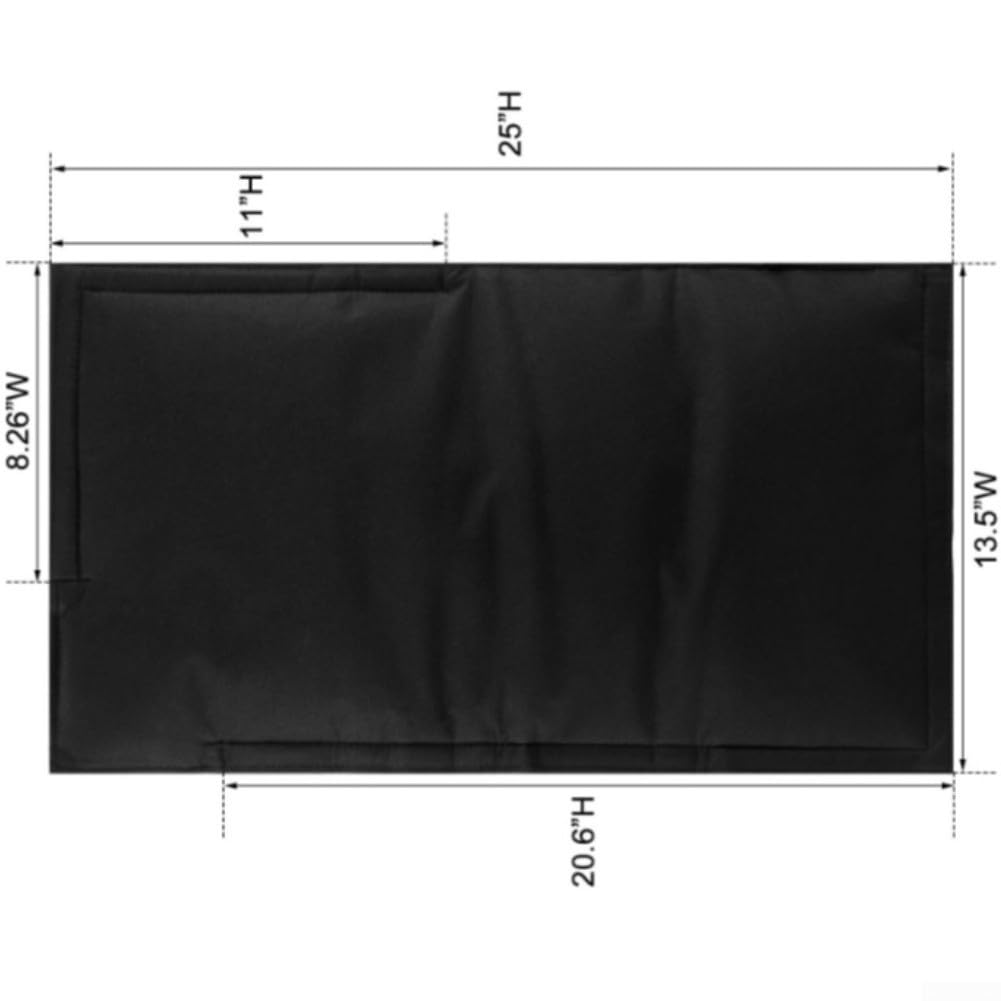 Funda para grifo Jardín 600D Negra Protección Heladas Funda para