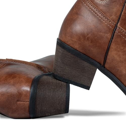 J's.o.l.e Women's Knee High Cowboy Boots Wide Calf Snip Toe Fashion Western Cowgirl Boots4