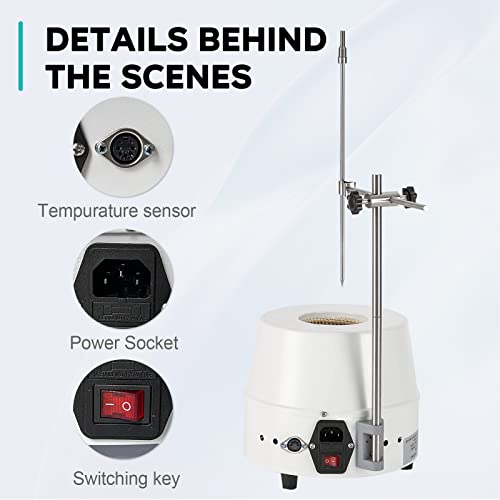 Heating Mantle Laboratory Thermostatic Heater With Magnetic Stirring Digital Temperature Control 2000Ml #TOP5