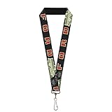 Das Schlüsselband ist 2,5 cm breit und hat eine Standardlänge