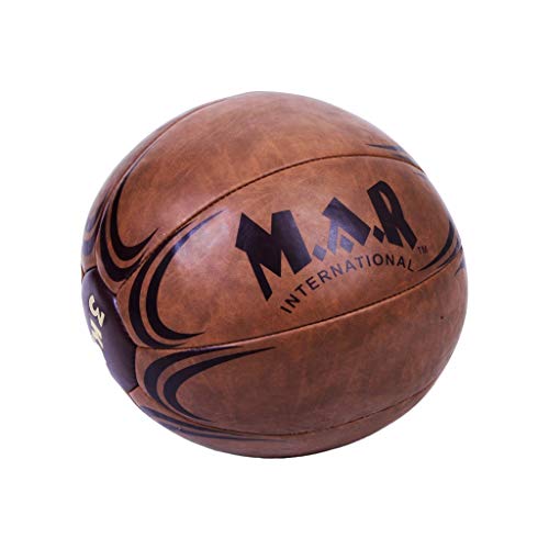 MAR | Synthetic Leather Medicine Balls, Essential Home Gym Fitness Equipment for Abdominal Strength and Muscular Endurance Improvement, Workout Ball for Exercise & Training (3kg) - Image 4