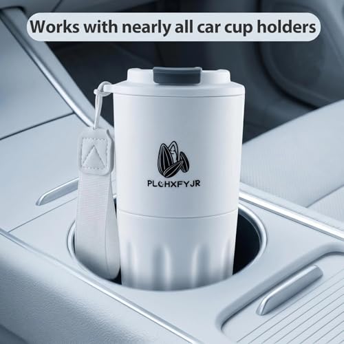 PLCHXFYJR Portable Sunflower Seed Cup with Seed Organizer and Shell Storage, Seed Snack Spit Cup for Outdoor, in Car, Travel and Sports Games. Works with Pistachios (white) — view 6