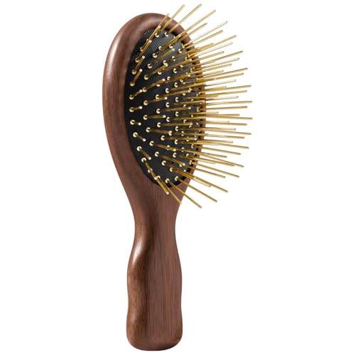 Gua Sha Hair & Scalp Brush: Infrared Walnut Edition