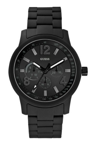 GUESS Men's U0185G1 Black Multi-Function Sport Watch