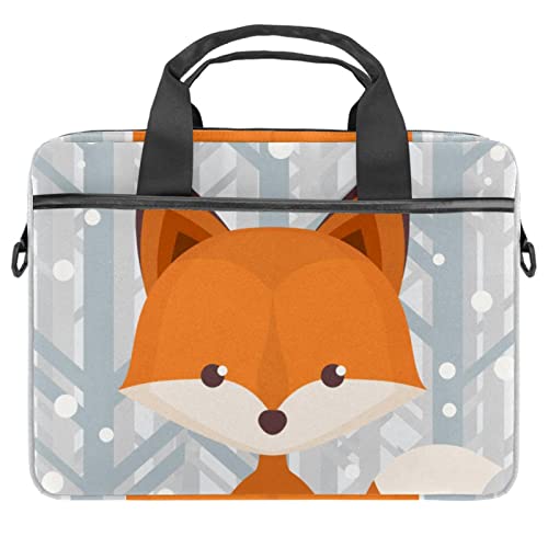 Sacoche ordinateur 13-14 pouces motif renard de la forêt