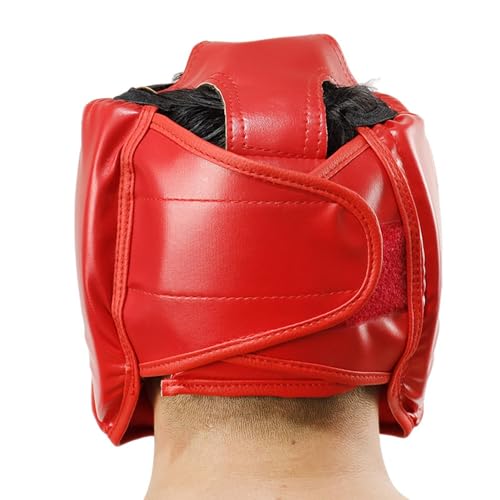 Protector de boxeo para niños, de piel sintética, protector de casco para artes marciales, karate, taekwondo, protección completa de la cara - imagen 8