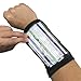 Football Quarterback Triple Insert Playbook Wristband, Multi-Sport Play Holder by Crown Sporting Goods (6.5" Large)