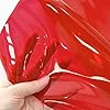 HYANG Solid Colors Transparent PVC Super Clear Holographic Vinyl Plastic Sheet 1 Roll 12'' x 47'' (30cm x 120cm) for DIY Bows Earrings Bags DIY Crafts Making (Red) #1