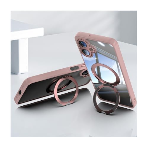 Galaxy A25 5G SC-53F/SCG33�p�̃P�[�X �ϏՌ� ���� �J�o�[ TPU�f�� ������� ���C�z�� 360°��]���X�^���h(�s���N)