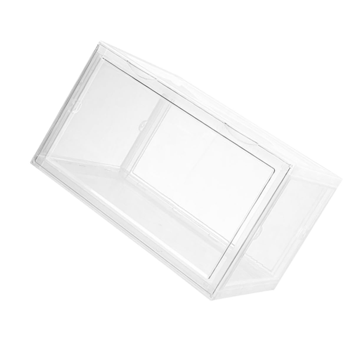 LABRIMP Boîte à Chaussures Transparente en Pp, Rangement Empilable Boucle