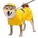 GIIPET 犬用レインコート 猫犬兼用 カッパ 小型犬 中型犬 大型犬 透明帽子付き 防水 防風 速乾 軽量 マジックテープ調整 着脱簡単 リード穴 梅雨対策 散歩用